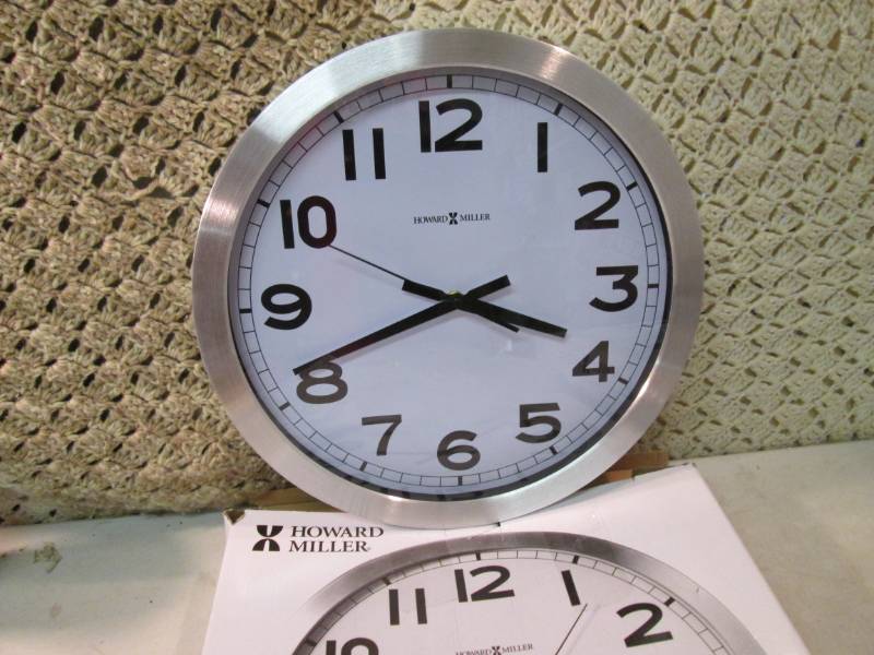 lot 122 image: Howard Miller 16 Brushed Aluminum ...