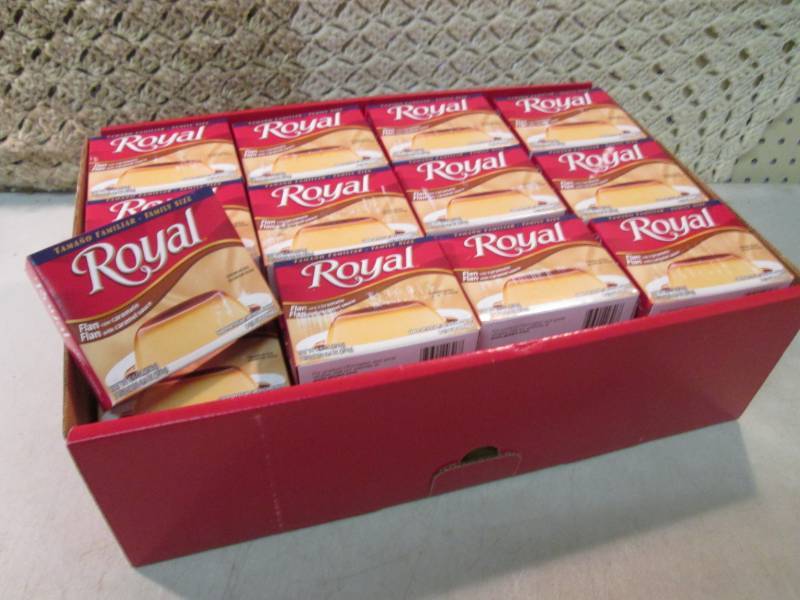 lot 187 image: Box of 48 Family Size Boxes of Roya...