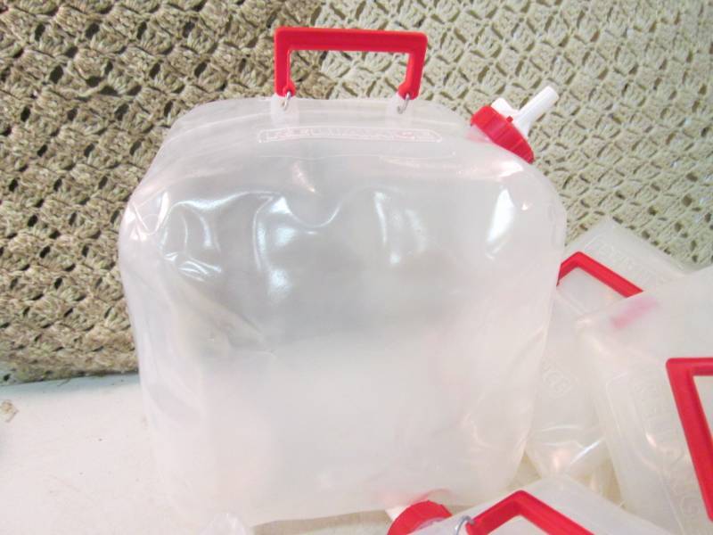 lot 201 image: Lot of 10 Fold-N-Carrier 5 Gallon W...