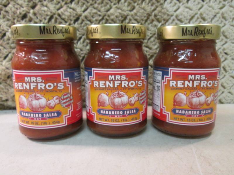 lot 210 image: 3 Jars of Mrs. Renfros Habanero Sa...