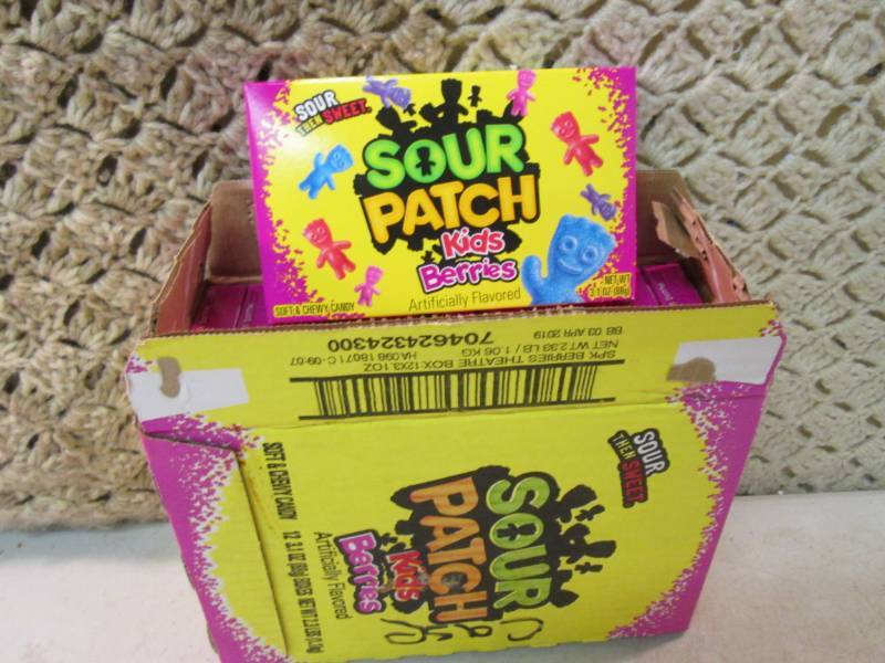 lot 212 image: Case of 12 Boxes of Sour Patch Kids...