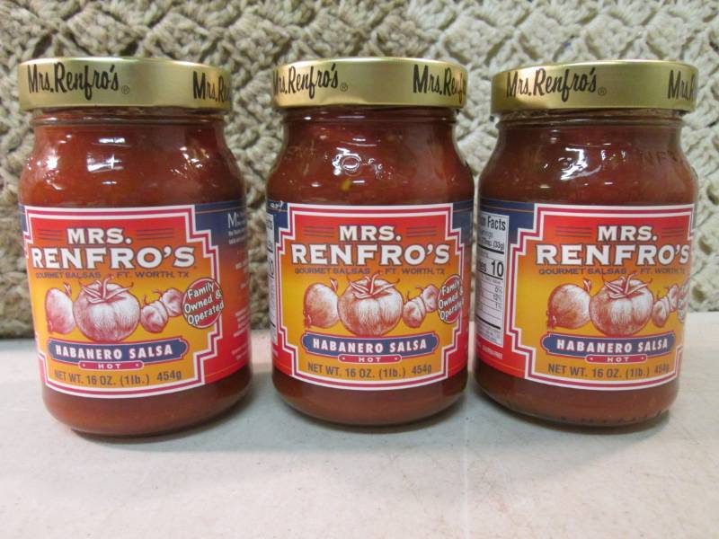 lot 214 image: 3 Jars of Mrs. Renfros Habanero Sa...