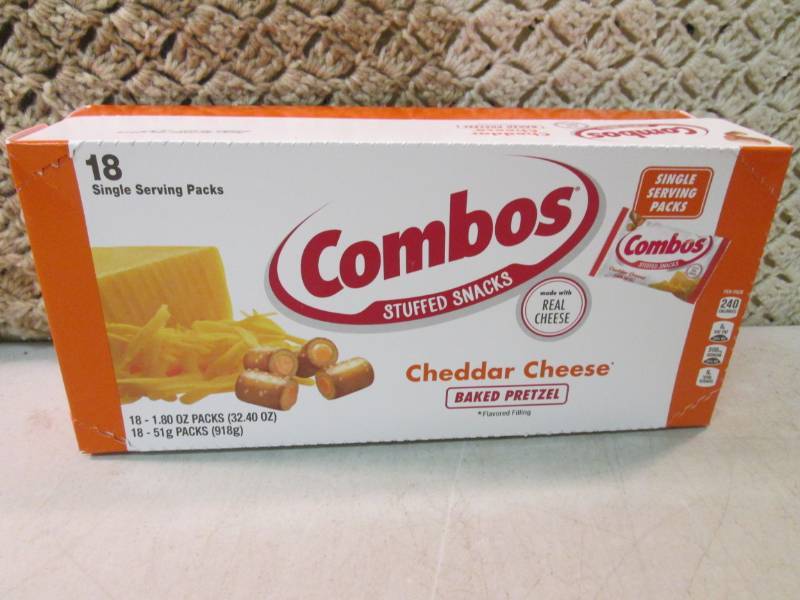 lot 242 image: Box of 18 Single Serve Bags of Comb...