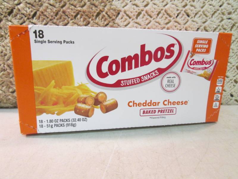 lot 243 image: Box of 18 Single Serve Bags of Comb...