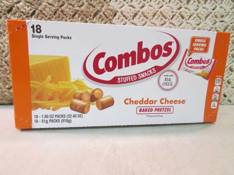 lot 244 image: Box of 18 Single Serve Bags of Comb...