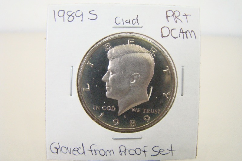 Clad 1989-S High Grade Kennedy&nbspHalf Dollar&nbspProof