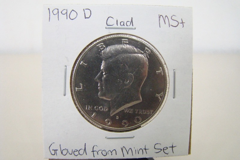Clad 1990-D High Grade Kennedy&nbspHalf Dollar