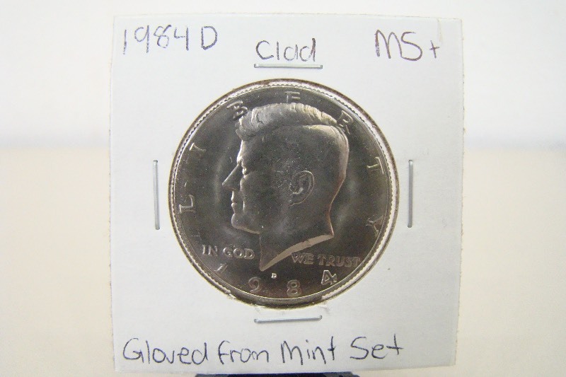 Clad 1984-D High Grade Kennedy Half Dollar