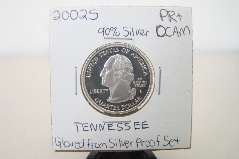 90% Silver 2002-S High Grade Tennessee Proof State Quarter
