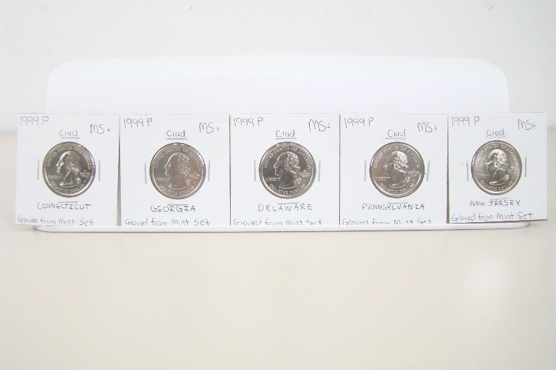 5 Clad 1999-P High Grade State Quarters