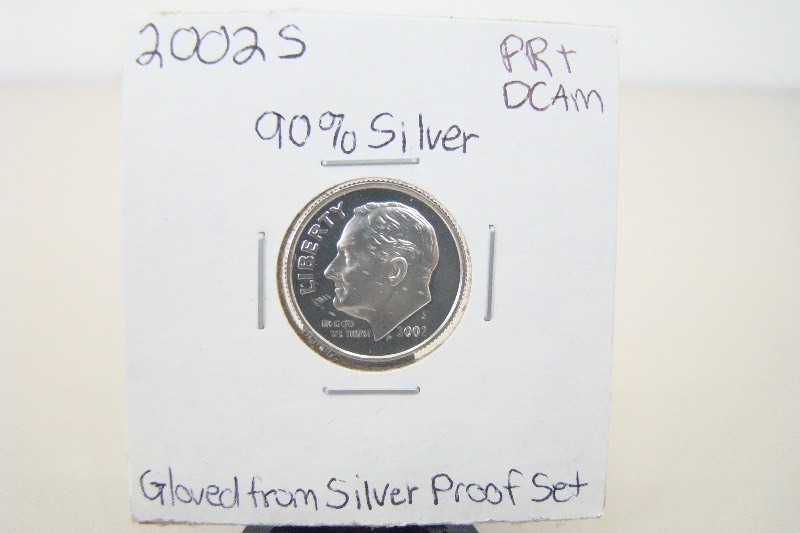 90% Silver 2002-S High Grade Proof Roosevelt Dime