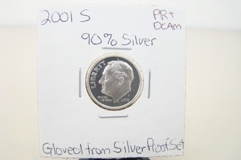 90% Silver 2001-S High Grade Proof Roosevelt Dime