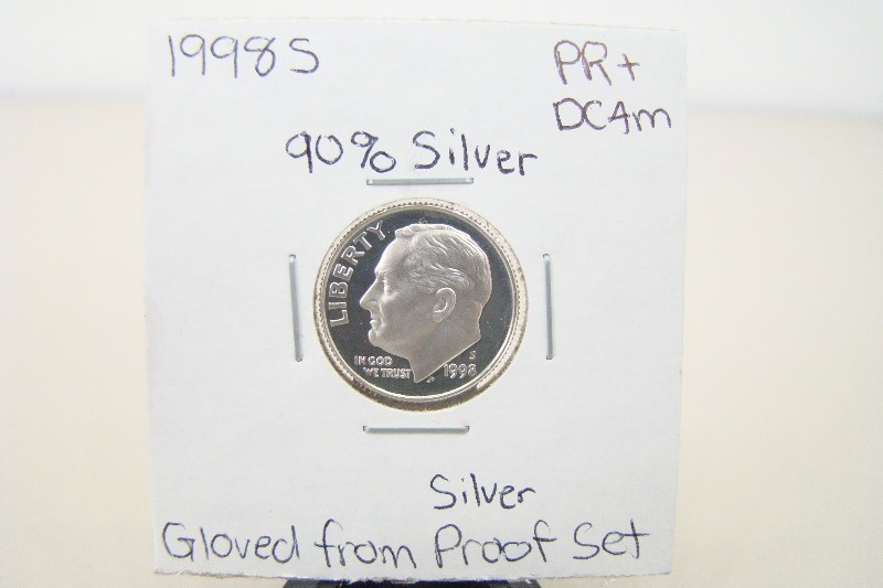 90% Silver 1998-S High Grade Proof Roosevelt Dime