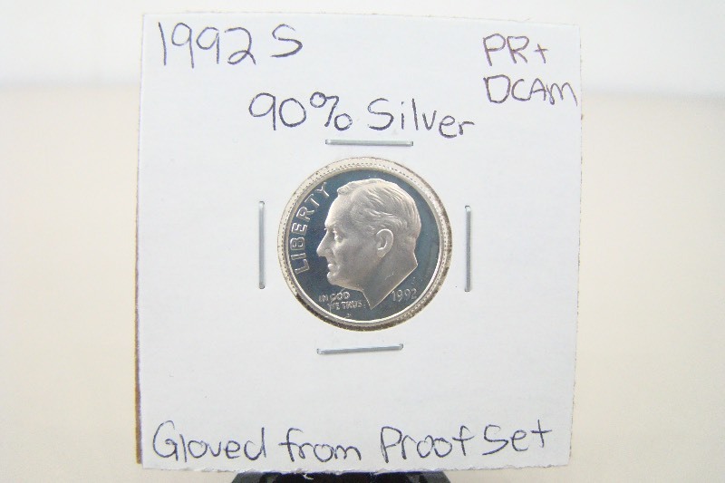 90% Silver 1992-S High Grade Proof Roosevelt Dime