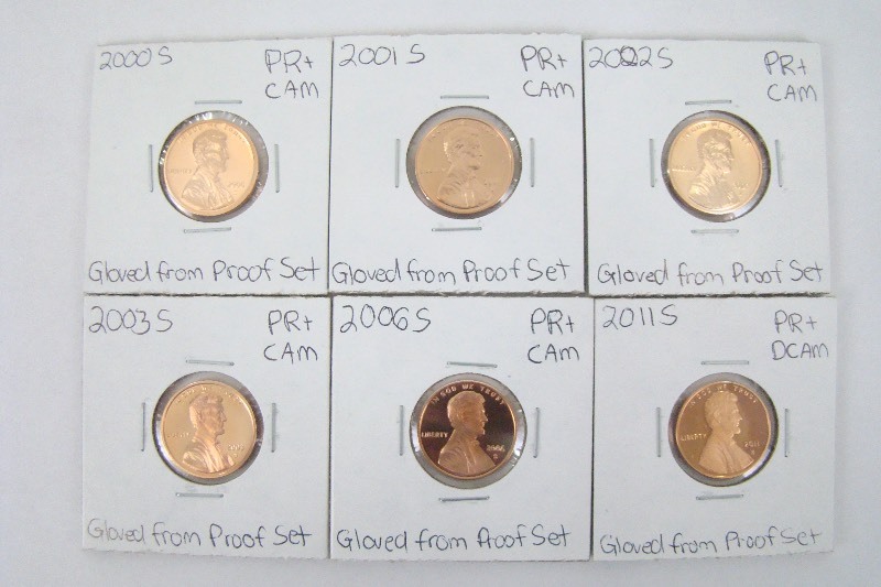6 - 2000s High Grade Proof Lincoln Pennies