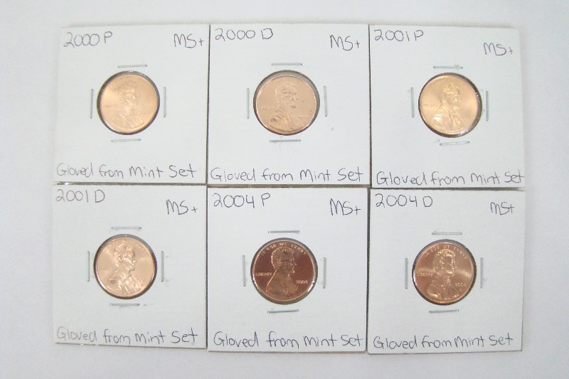 6 - 2000s High Grade Lincoln Pennies