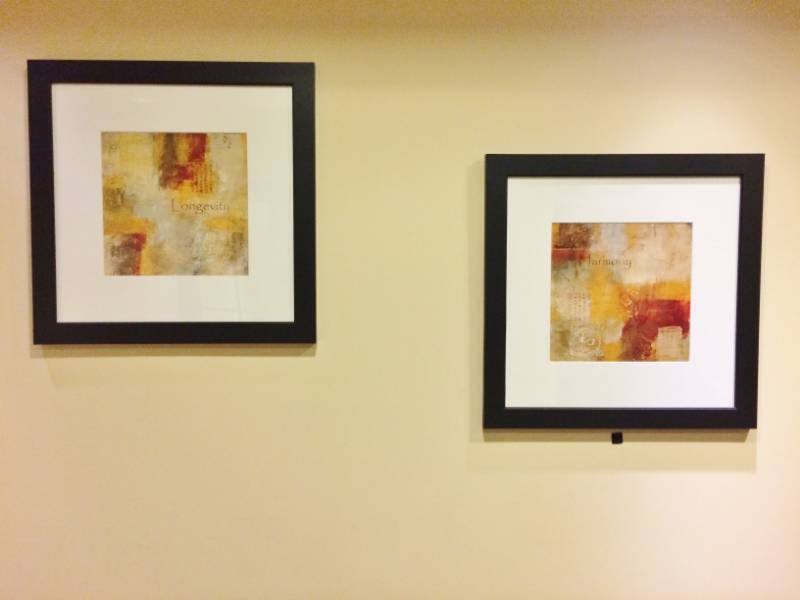 lot 17 image: Pair Of Matching&nbspSmall Contemporary Artwork - Excellent Condition