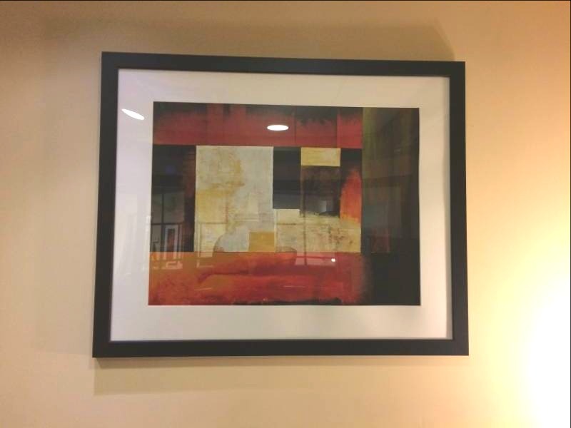 lot 8 image: Large Contemporary Framed Artwork - Excellent Condition