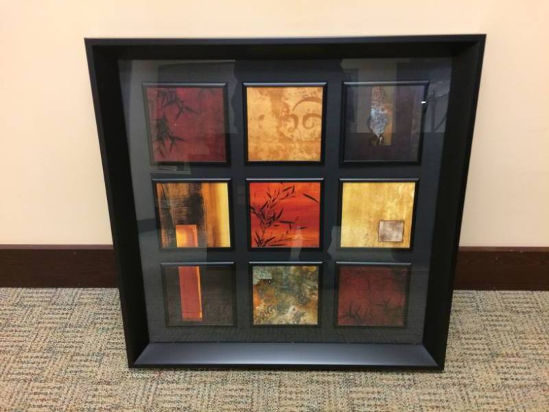 lot 9 image: Medium Contemporary Framed Artwork - Excellent Condition
