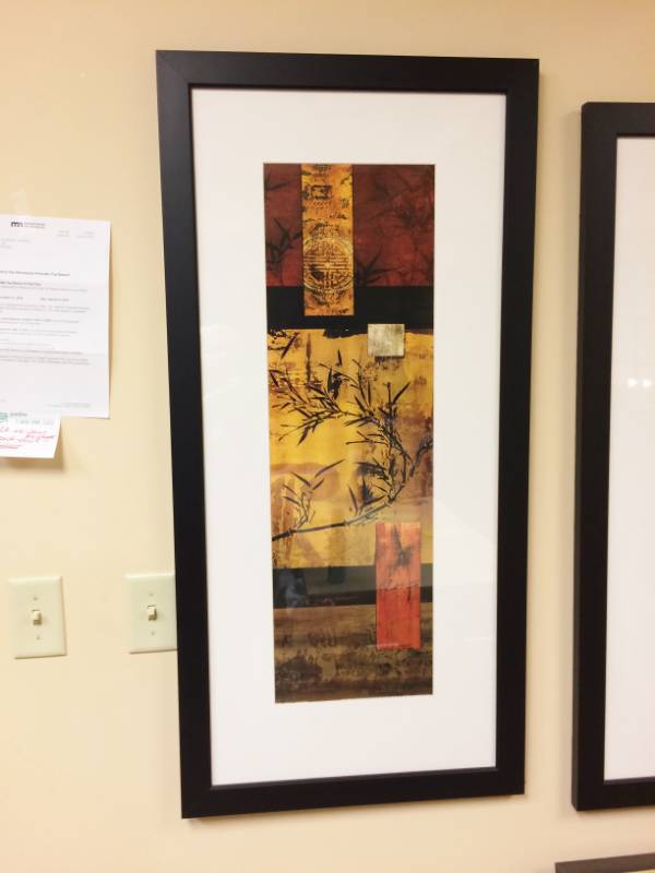 lot 13 image: Pair Of Matching Large Contemporary Artwork - Excellent Condition