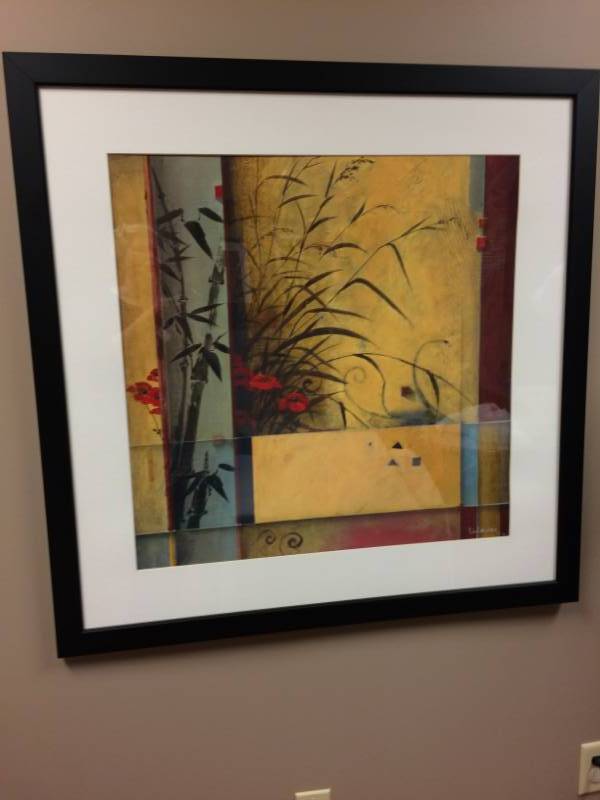 lot 25 image: Large Contemporary Framed Artwork - Excellent Condition