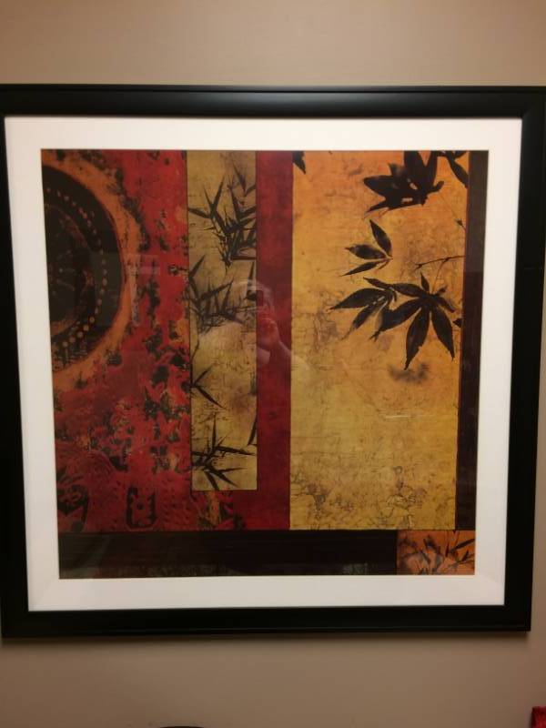 lot 26 image: Large Contemporary Framed Artwork - Excellent Condition