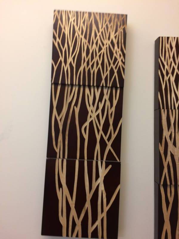 lot 99 image: Beautiful Tall Pair Of Wall Artwork - Excellent Condition