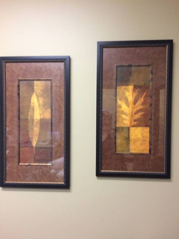 lot 105 image: Pair OF Tall Framed Artwork - Excellent Condition