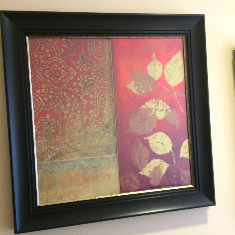 lot 97 image: Beautiful Zen Pair Framed Artwork - Excellent Condition