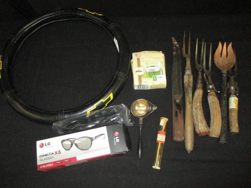 Antler Silverware, Unique Tea Strainer, Steelingwheel cover and more