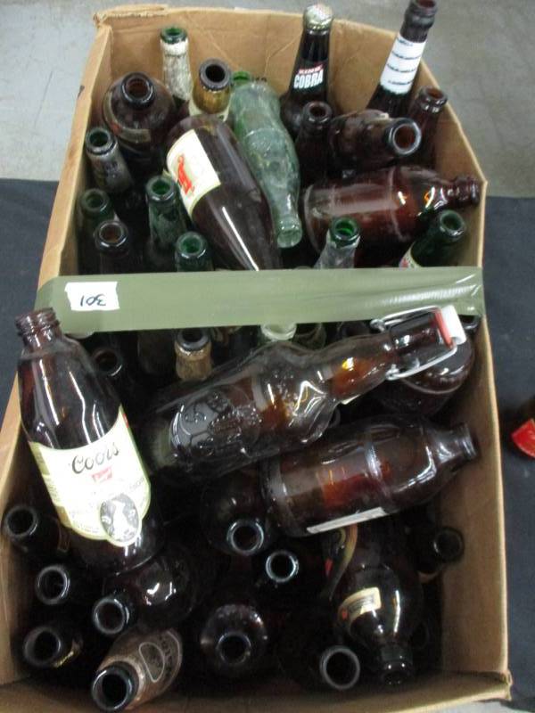 Vintage Glass Beer Bottles