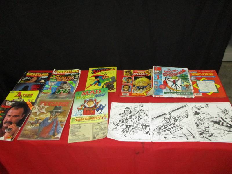 Wresting Magazines, Superman, Madd and More