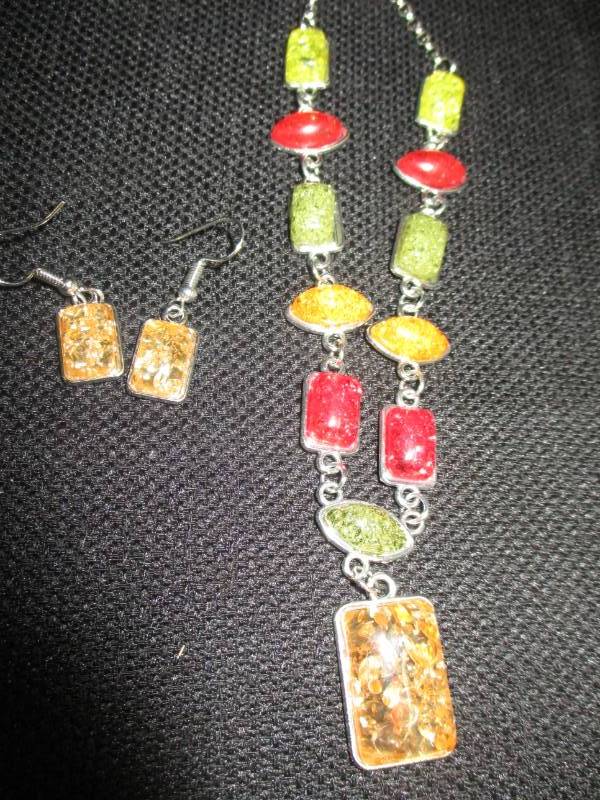 Necklace and Earrings