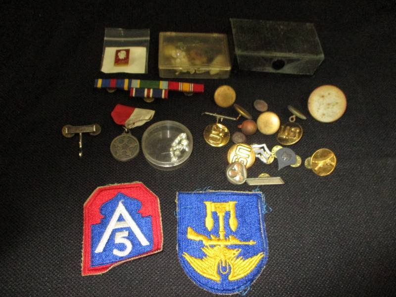Old Pins, Patches and Medals and Misc
