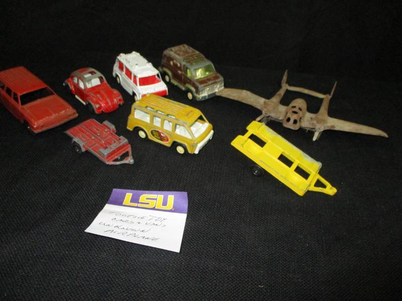 Tootsie Toys Cars and Vans and Unknown Airplanes