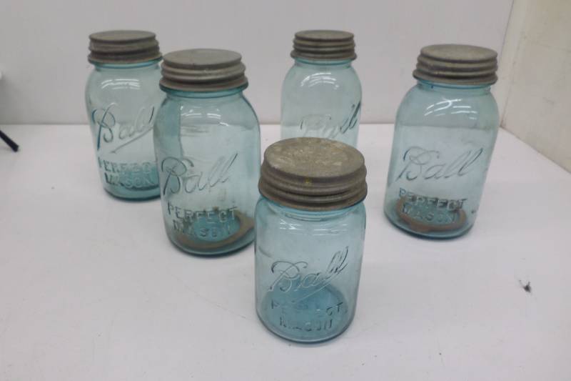 5 Ball Perfect Mason Canning Jars with Zinc Lids