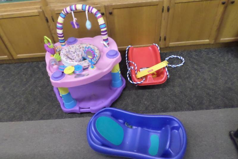 Child Swing, Bouncer and Bath Tub