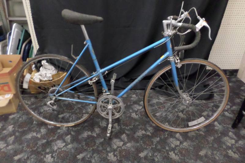 Vintage Blue Female Schwinn Bike