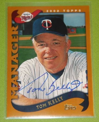 lot 5 image: 2002 Topps Tom Kelly In Person Auto