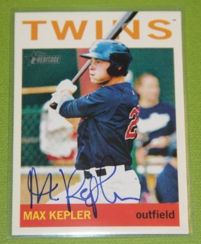 lot 6 image: 2013 Topps Heritage Max Kepler In Person Auto