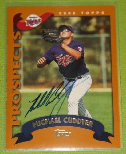 lot 8 image: 2002 Topps Michael Cuddyer In Person Auto
