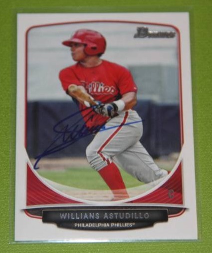 lot 9 image: 2013 Bowman Willians Astudillo In Person Auto