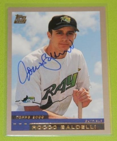 lot 12 image: 2000 Topps Traded Rocco Baldelli In Person Auto