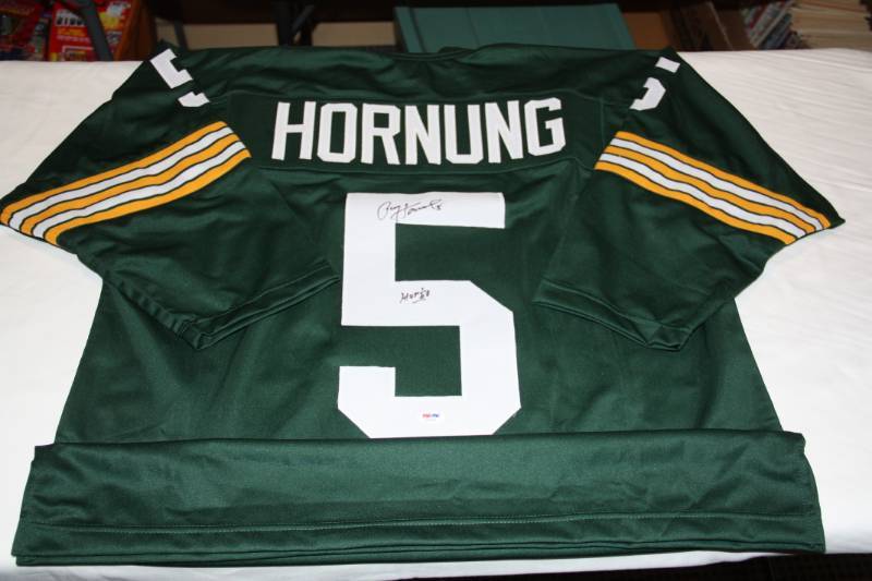lot 26 image: Green Bay Packers Paul Hornung Jersey Auto
