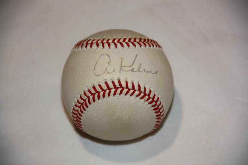 lot 49 image: Al Kaline Detroit Tigers Baseball Auto
