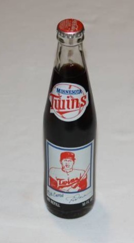 lot 65 image: Rod Carew Minnesota Twins Coca Cola Bottle