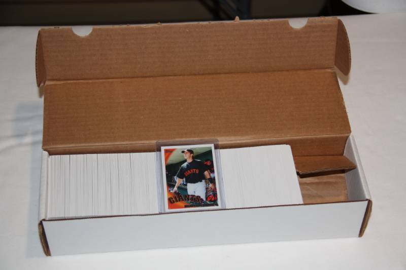 lot 78 image: 2010 Topps Baseball Complete Hand Collated Set Buster Posey Rookie