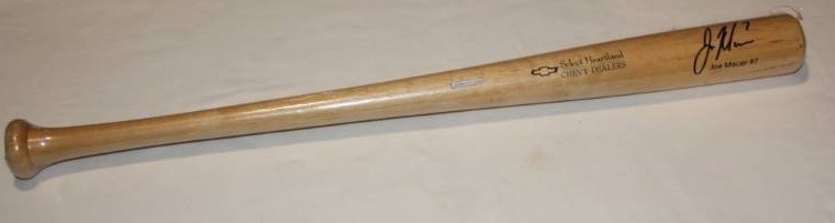 lot 137 image: 2009 Joe Mauer Baseball Bat SGA