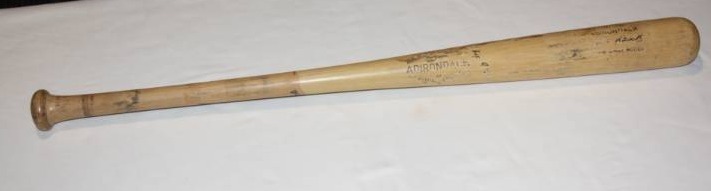 lot 138 image: Joe Adcock Professional Signature Series Baseball Cracked Bat