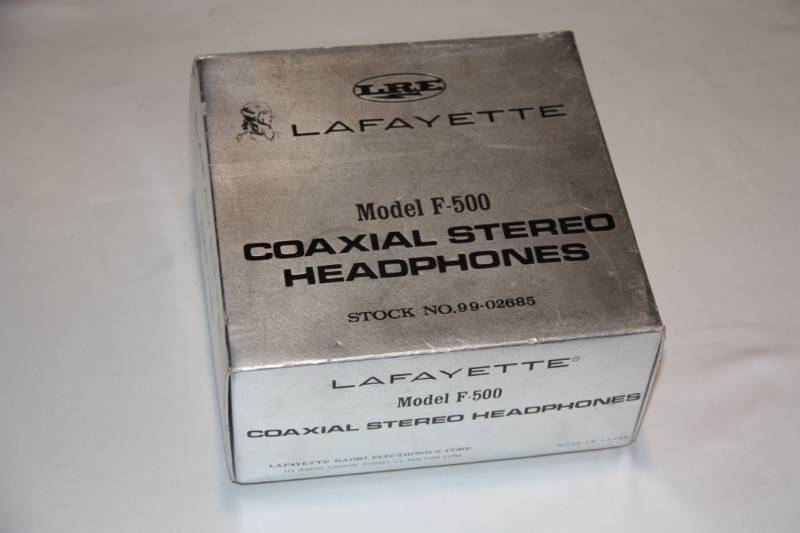 lot 150 image: Vintage LRE Lafayette Model F-500 Coaxial Stereo Headphones
